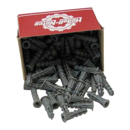 Allpoints Allpoints 85-1088 Plastic Ribbed Wall Anchors, No 6 - No 8 Screws - 100/Box 851088